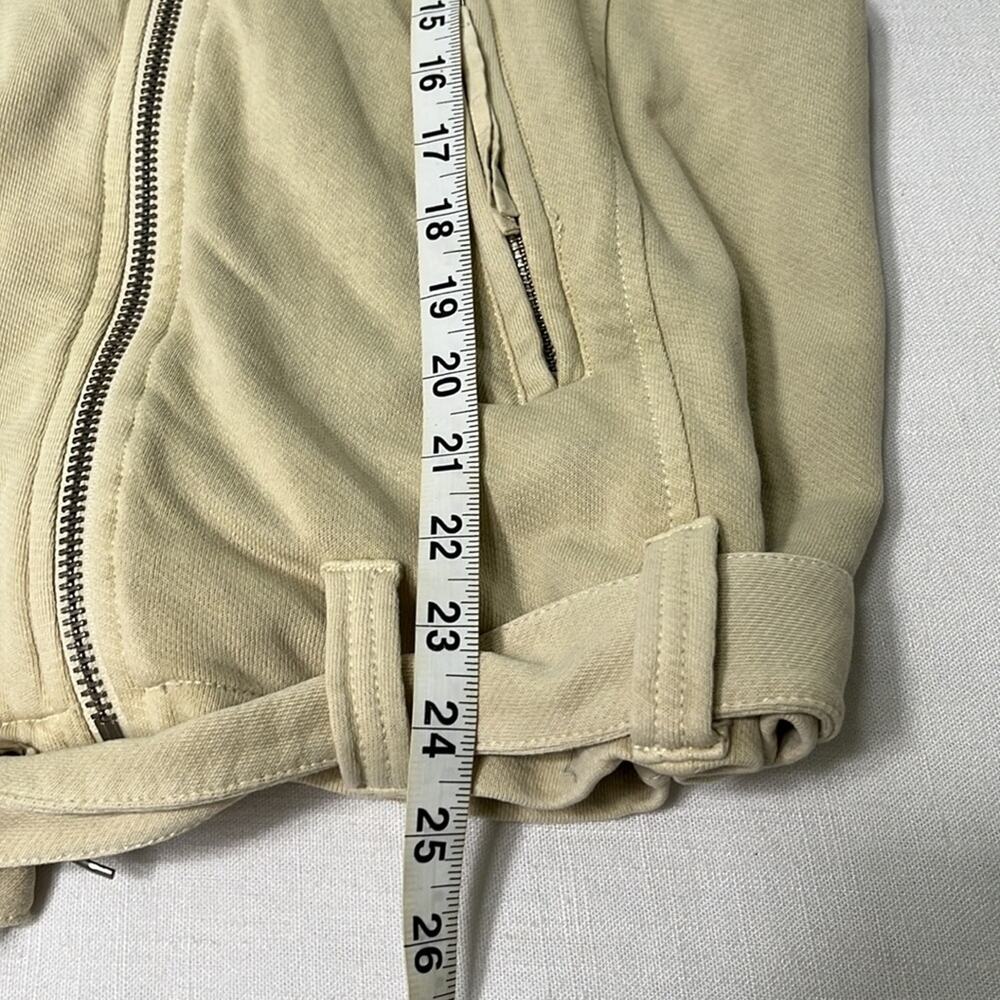 Free People We the Free Rebel Rebel Knit Moto Jacket in Vanilla Crème Size S - Picture 5 of 8